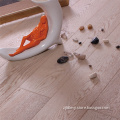 White hardwood laminated flooring